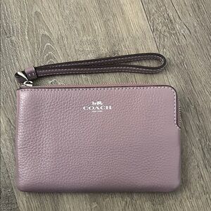 Coach Purple Key & Card Holder